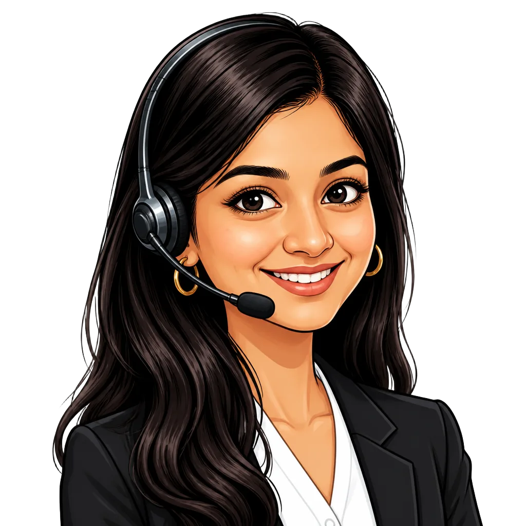Friendly female client success manager waving hello