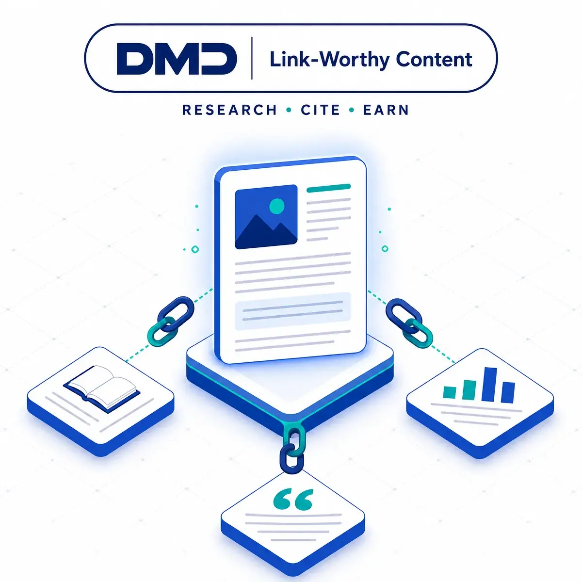 Link Building Services in Bangladesh – SEO Content that Earns Links – Digital Marketing Dhaka caricature illustration
