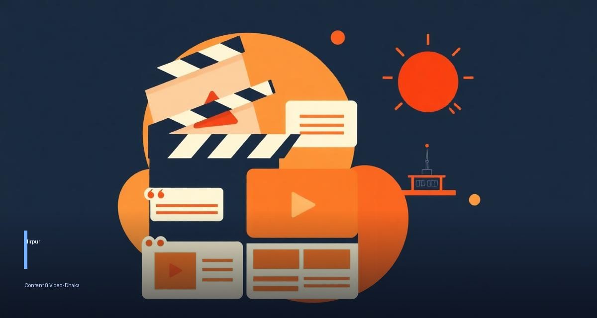 Content & Video agency serving Mirpur businesses near Mirpur Sher-e-Bangla Stadium, Dhaka 1216