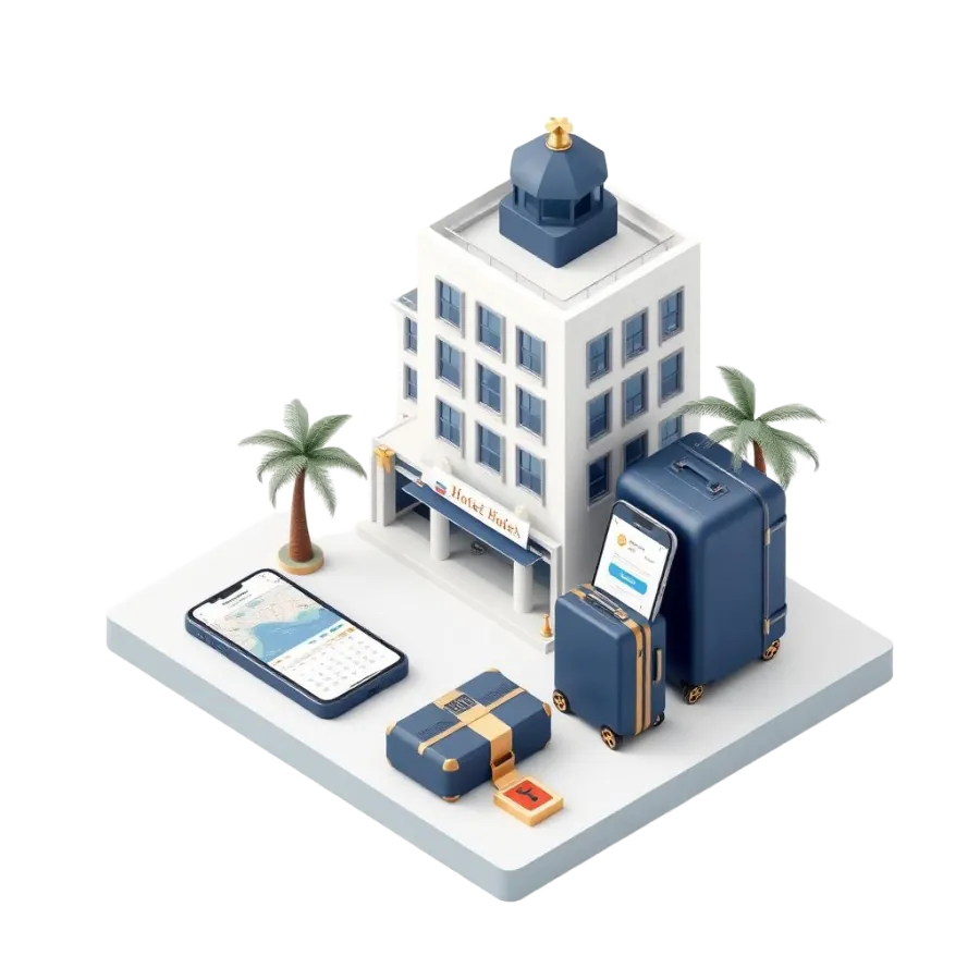 Hotels and tourism digital marketing in Bangladesh — boutique hotel, luggage and booking app
